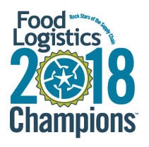 Transportation Insight received the 2018 Food Logistics Champions award