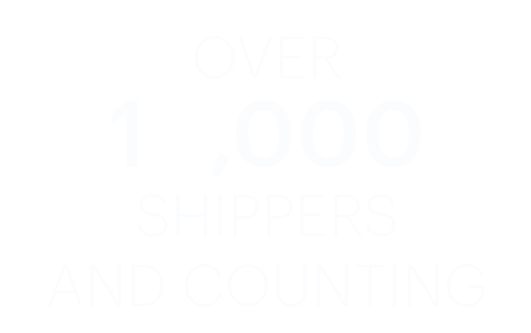 over 14,000 shippers and counting