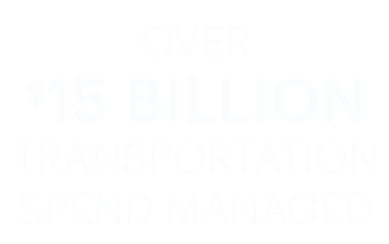 over 15 billion transportation spend managed